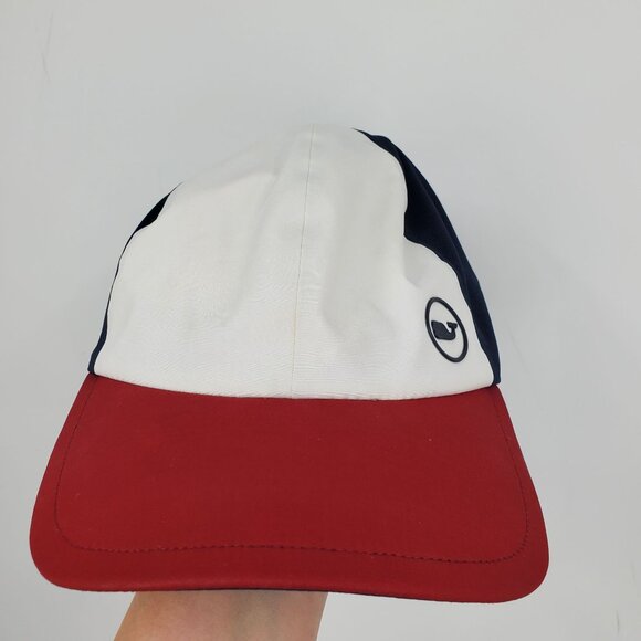 Vineyard Vines Performance White Multicolor Logo Ball Cap Hat - Picture 3 of 12